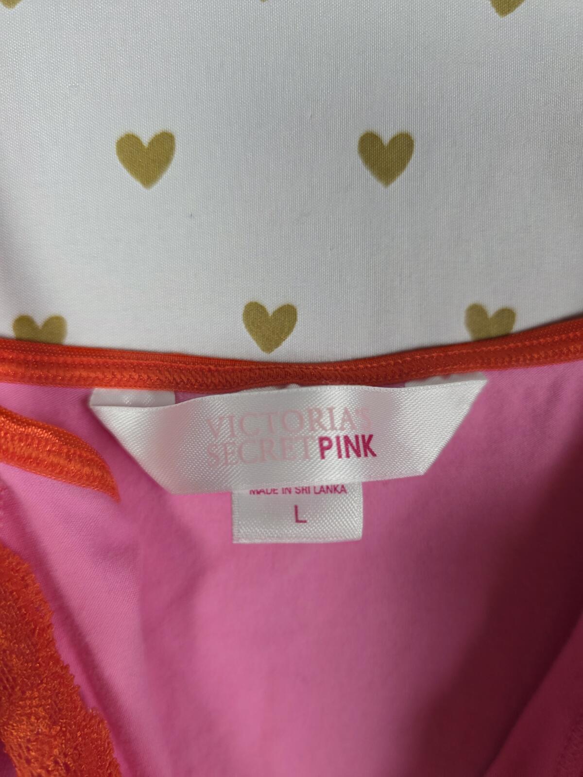 Victorias Secret PINK VINTAGE y2k Tank Top Cotton LARGE Babydoll