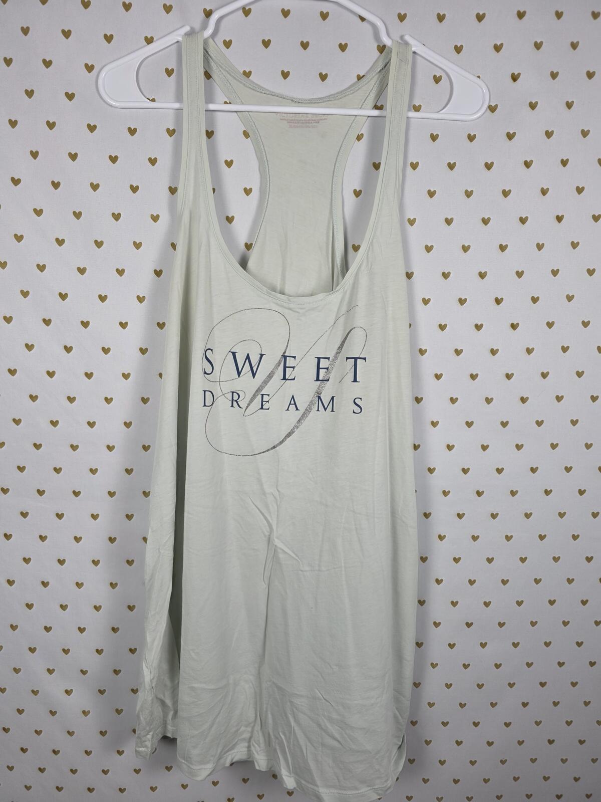 Victorias Secret Mint Green Sweet Dreams Tank Top Sleep Shirt Nightgown Xl