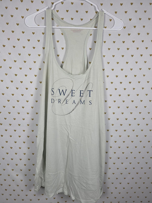 Victorias Secret Mint Green Sweet Dreams Tank Top Sleep Shirt Nightgown Xl