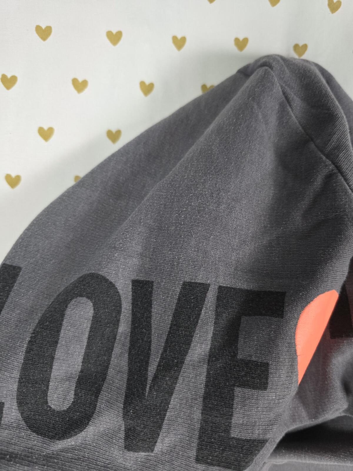 Victorias Secret Pink Heart Logo Hoodie Sweater Pullover Vintage y2k MEDIUM