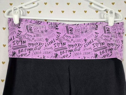 Victorias Secret PINK Foldover Cotton Vintage Medium Yoga Pants