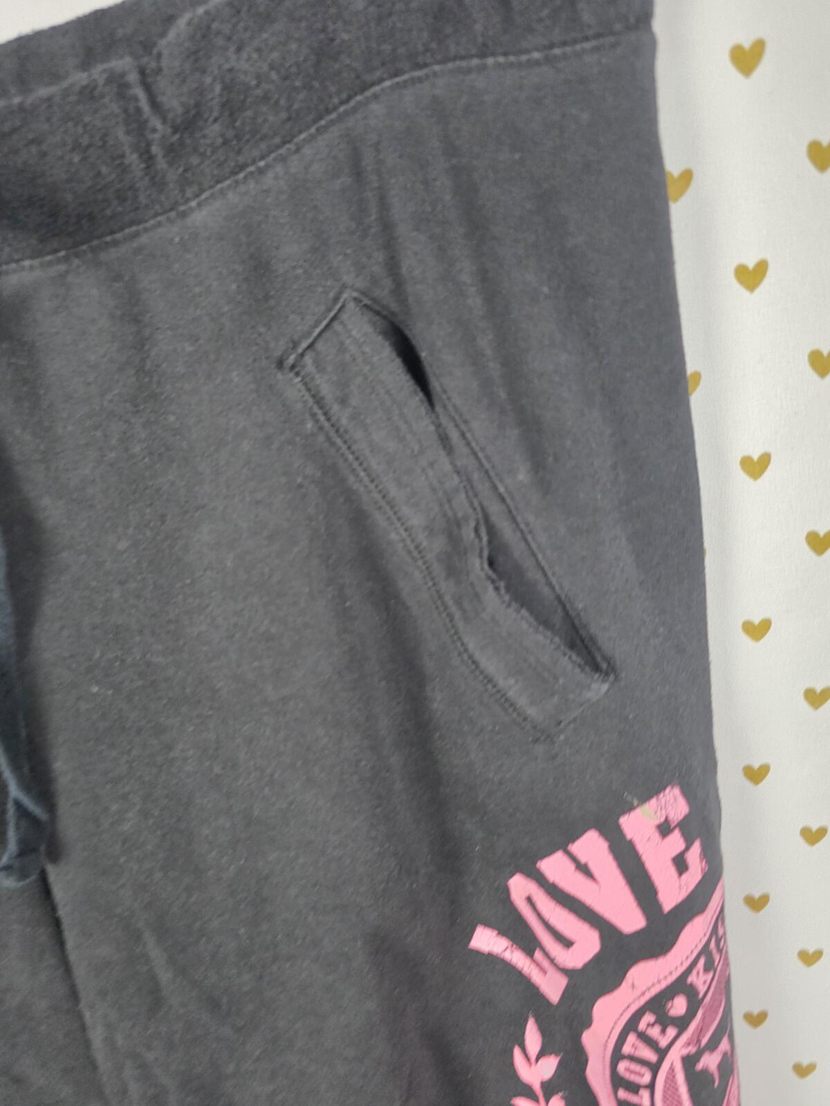 Victorias Secret PINK Vintage LOVE Diaper Butt Boyfriend Sweats Sweatpants MED