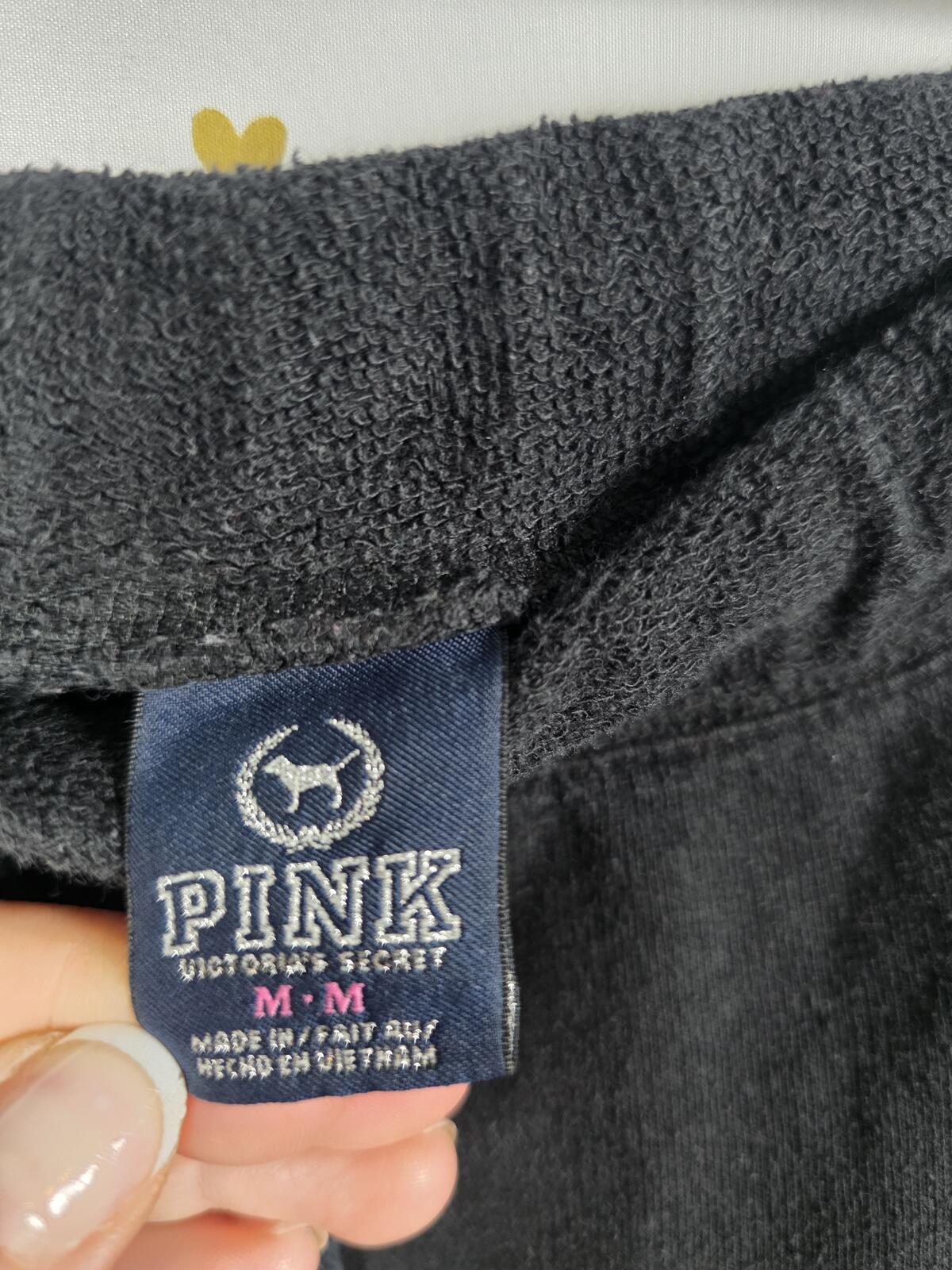 Victorias Secret PINK Vintage LOVE Diaper Butt Boyfriend Sweats Sweatpants MED