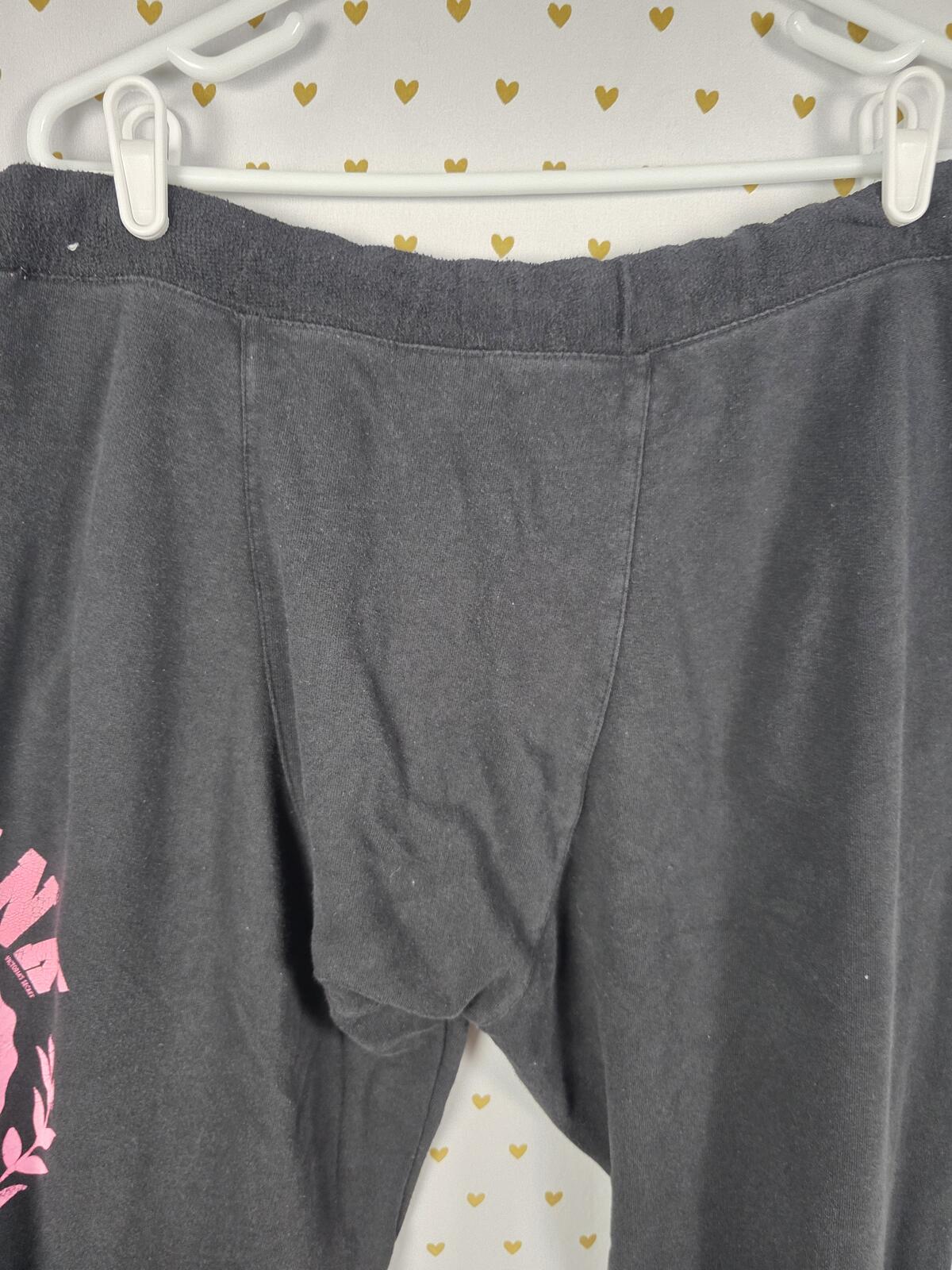 Victorias Secret PINK Vintage LOVE Diaper Butt Boyfriend Sweats Sweatpants MED