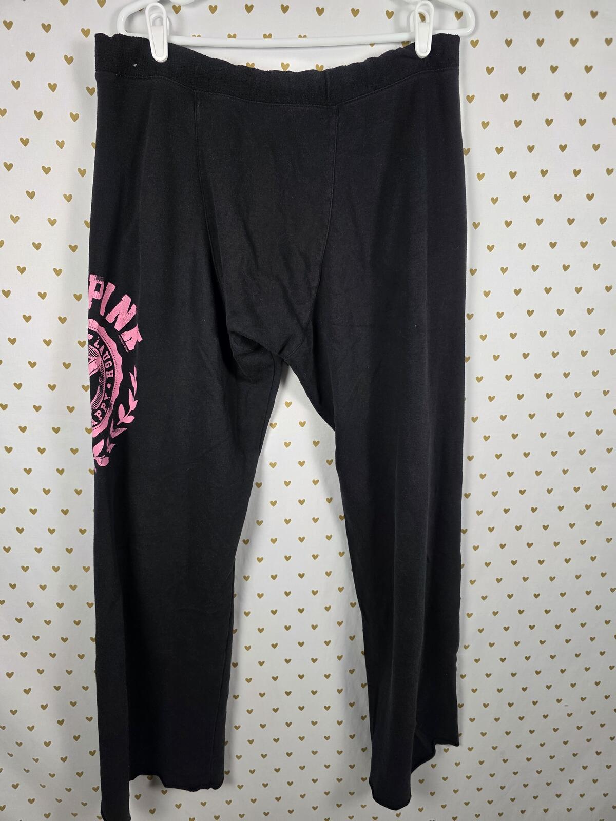 Victorias Secret PINK Vintage LOVE Diaper Butt Boyfriend Sweats Sweatpants MED