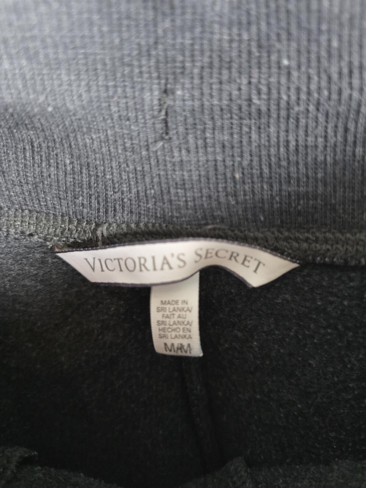 Victorias Secret ANGEL Logo WINGS Grey Sweats Sweatpants MEDIUM