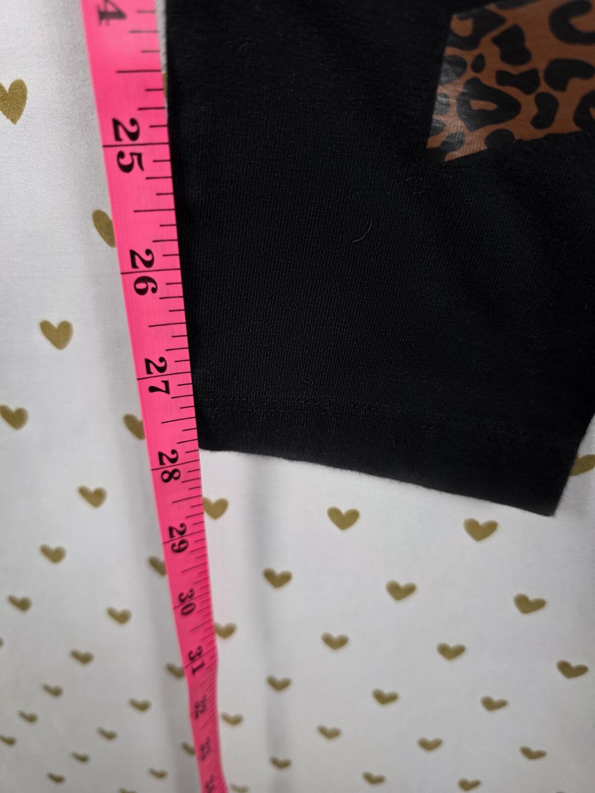 Victorias Secret PINK Cheetah Leopard Skinny FOLDOVER Yoga Pants MEDIUM