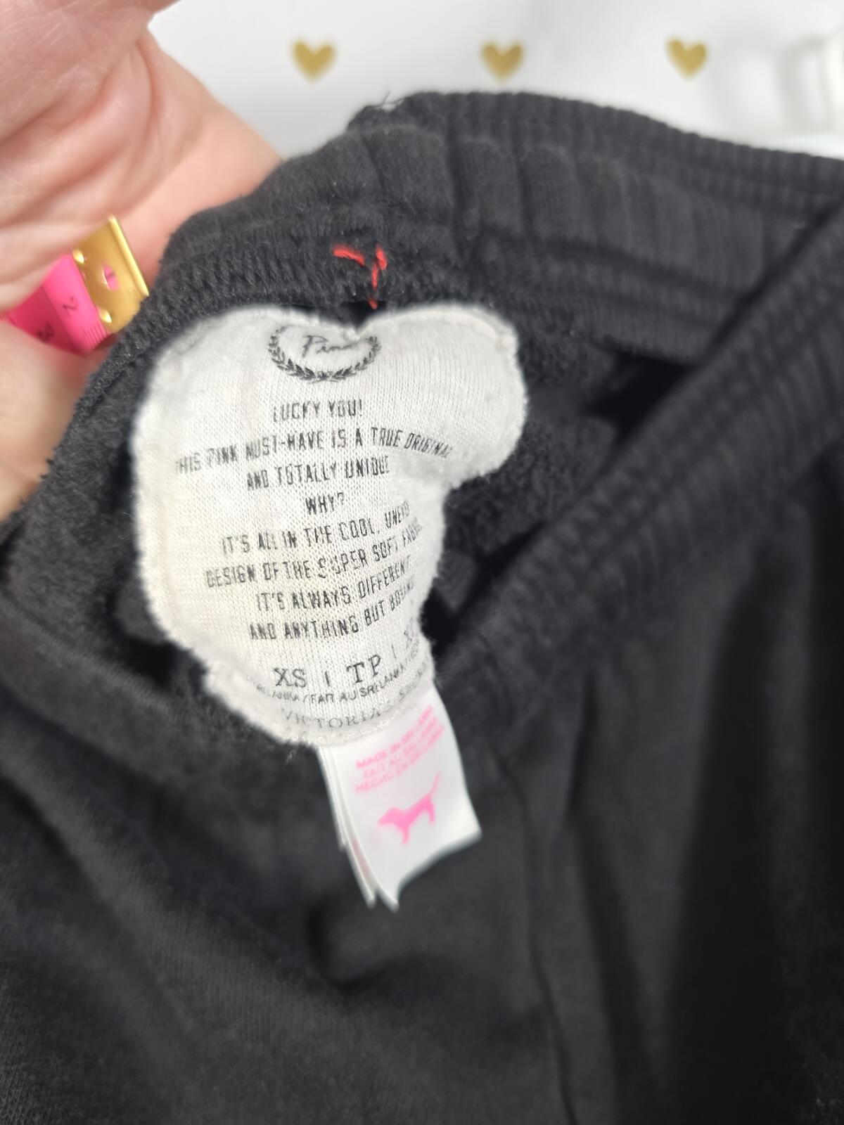 Victorias Secret PINK Vintage sweats joggers Sweatpants Logo XS Y2k
