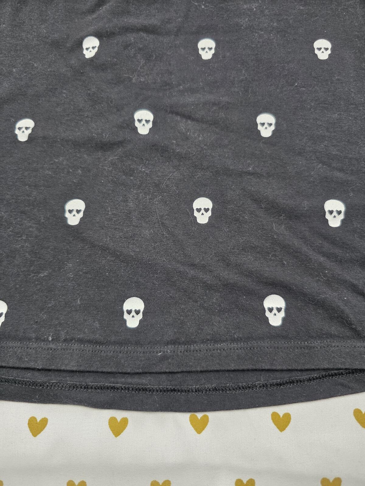 Victorias Secret PINK SKULLS Rare Miniskirt SKIRT Goth Black XS