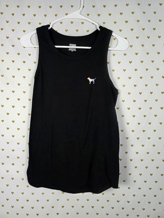 Victorias Secret PINK Rainbow Gradient Logo Tank Top XS