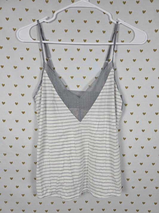 Victorias Secret Striped Super Soft Tank Top babydoll Strappy XS