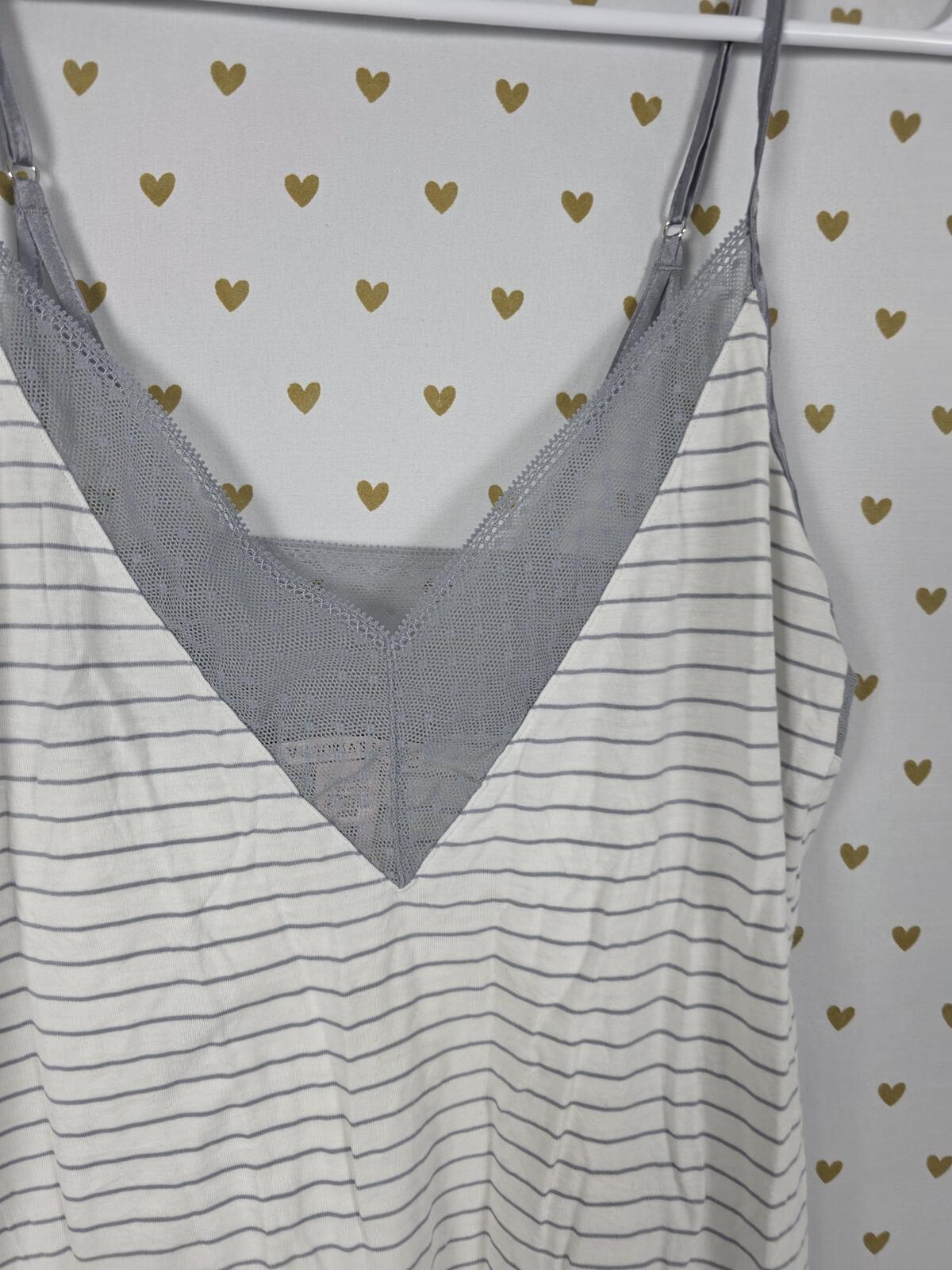 Victorias Secret Striped Super Soft Tank Top babydoll Strappy XS