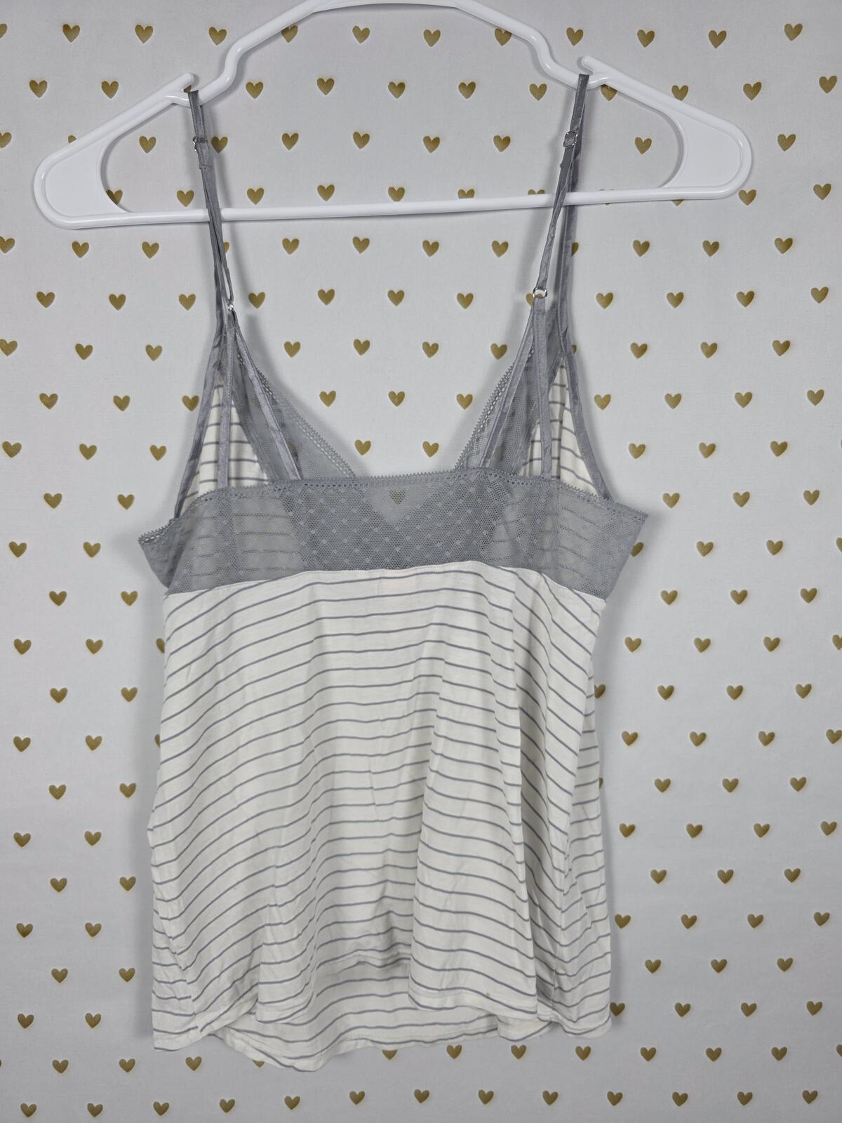 Victorias Secret Striped Super Soft Tank Top babydoll Strappy XS
