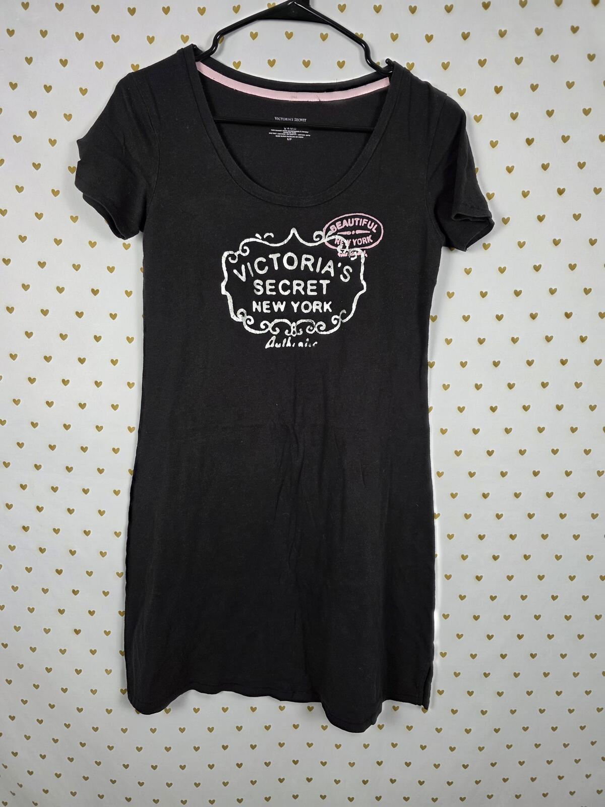 Victorias Secret New York Sleep Shirt Nightgown Dress NIghtie Soft Small