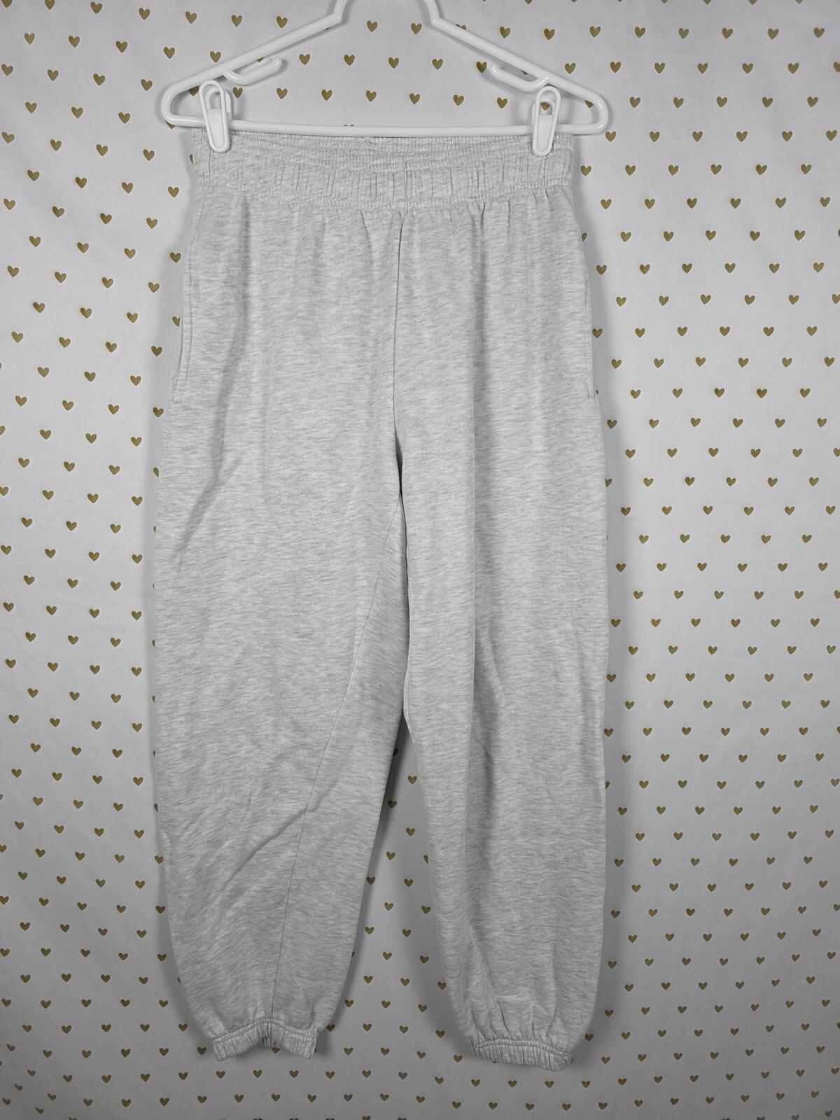 Victorias Secret PINK LOVE Rainbow Bling Studded Sweats Joggers Grey SMALL