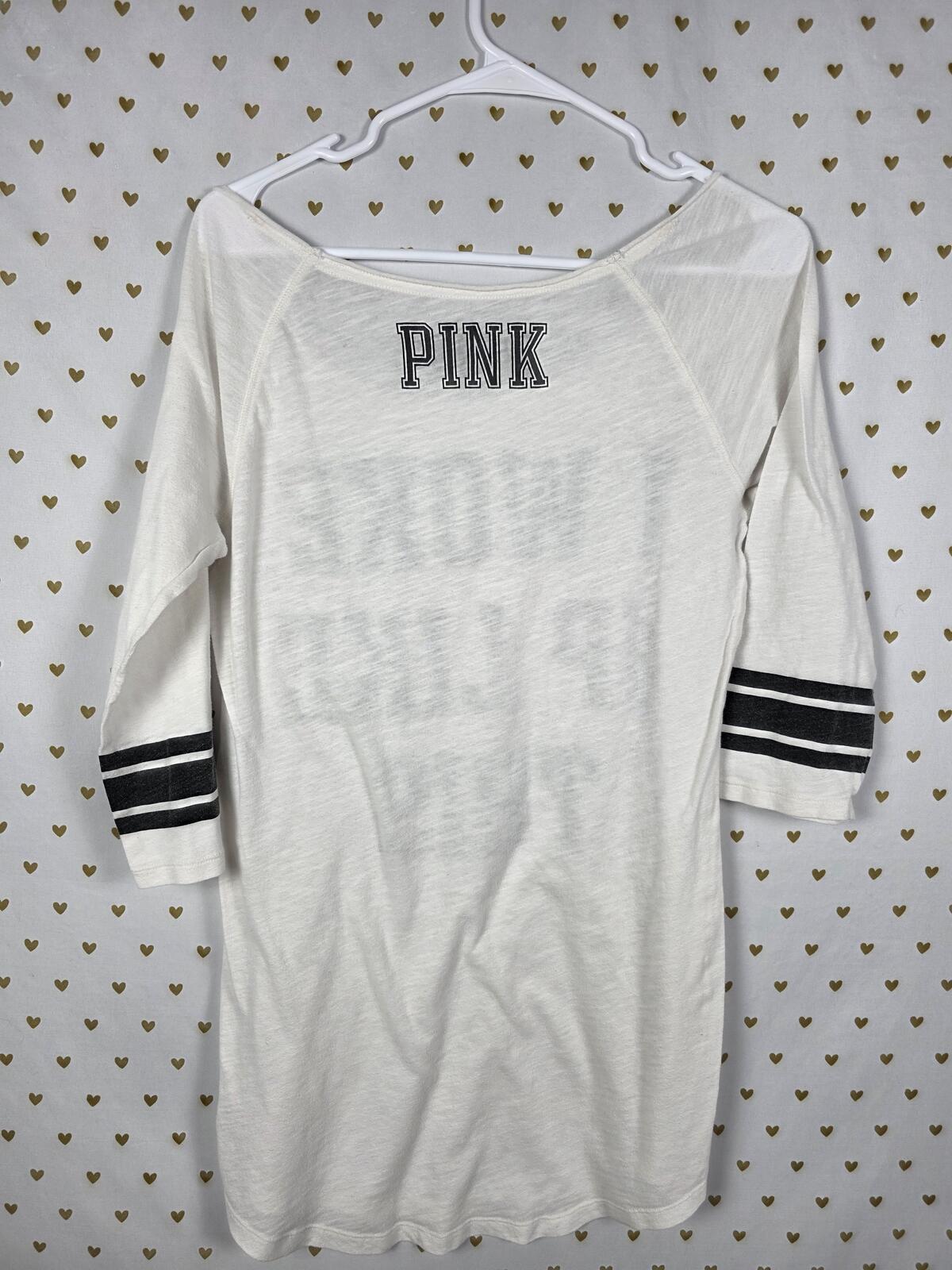 Victorias Secret PINK I WOKE UP LIKE THIS Nightgown XS Nightie Sleep Shirt