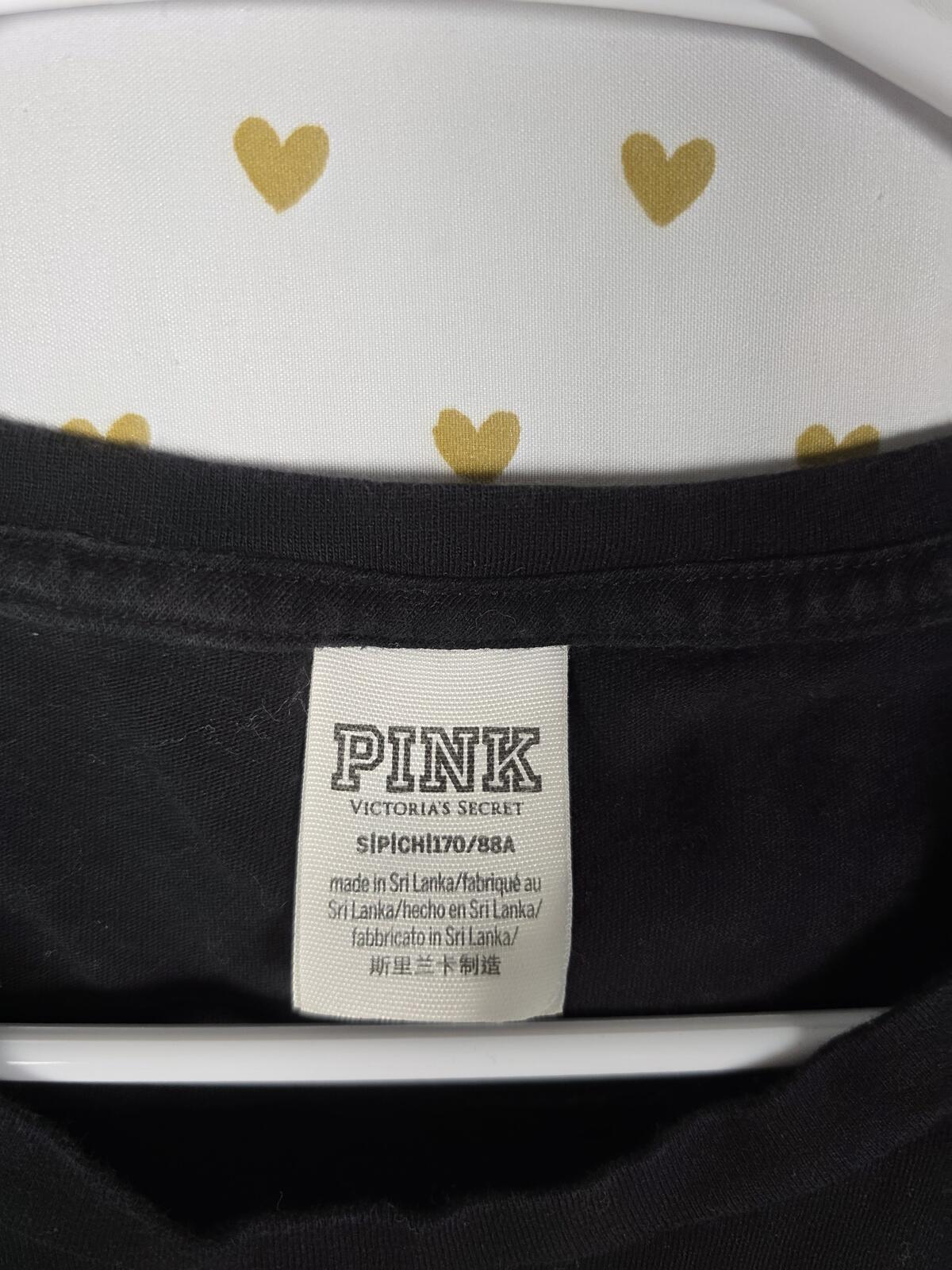 Victorias Secret PINK Small PASTEL Cropped Dog Logo cute tee shirt