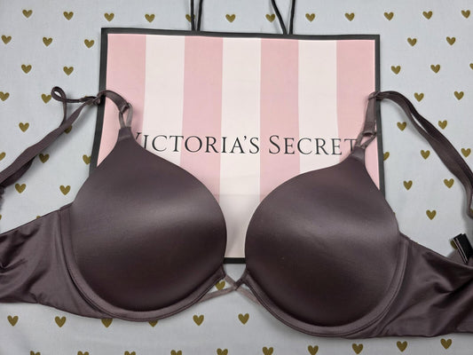Victorias Secret 32D BOMBSHELL Add 2 Sizes Push Up bra Plunge