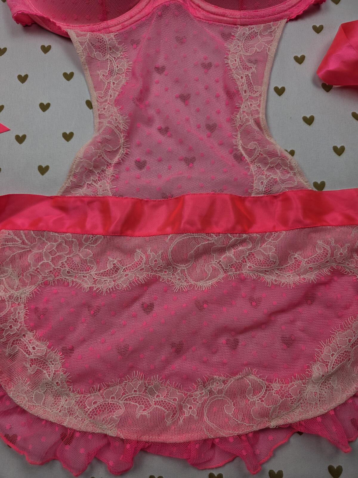 Victorias Secret Sexy Little Things Underwire French Maid Outfit Lingerie 34D