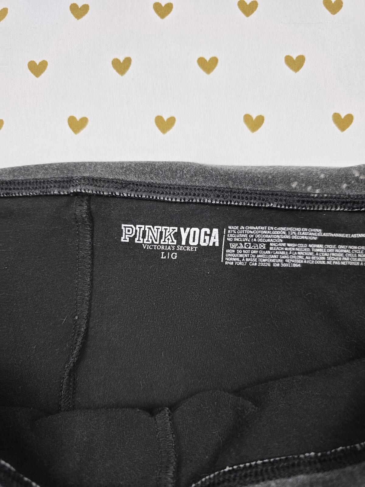 Victorias Secret PINK FOLDOVER Yoga Shorts Grey Short Booty Large