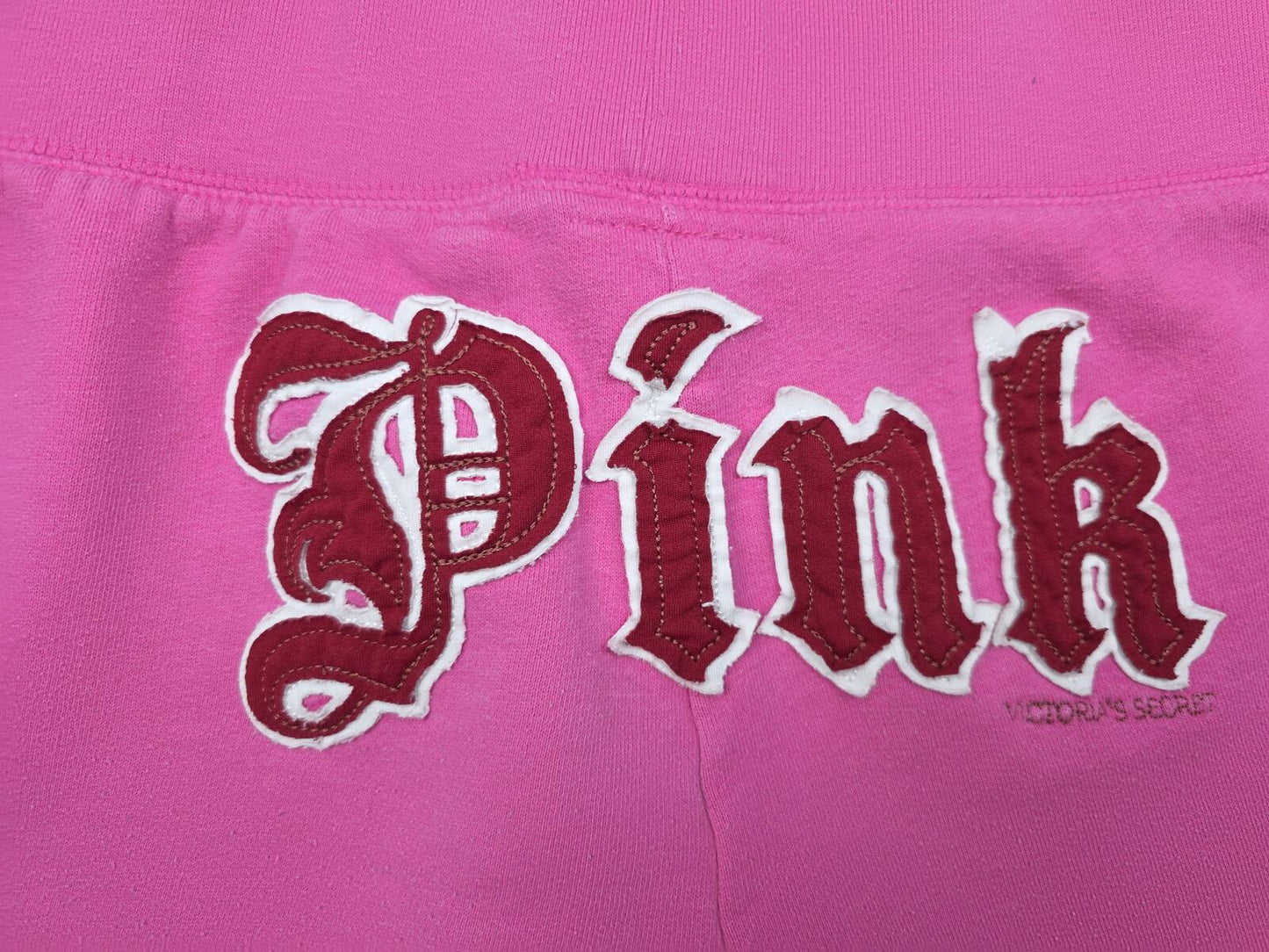 Victorias Secret PINK TOO MUCH TOO LITTLE TIME Vintage Sweat Shorts Logo butt SM