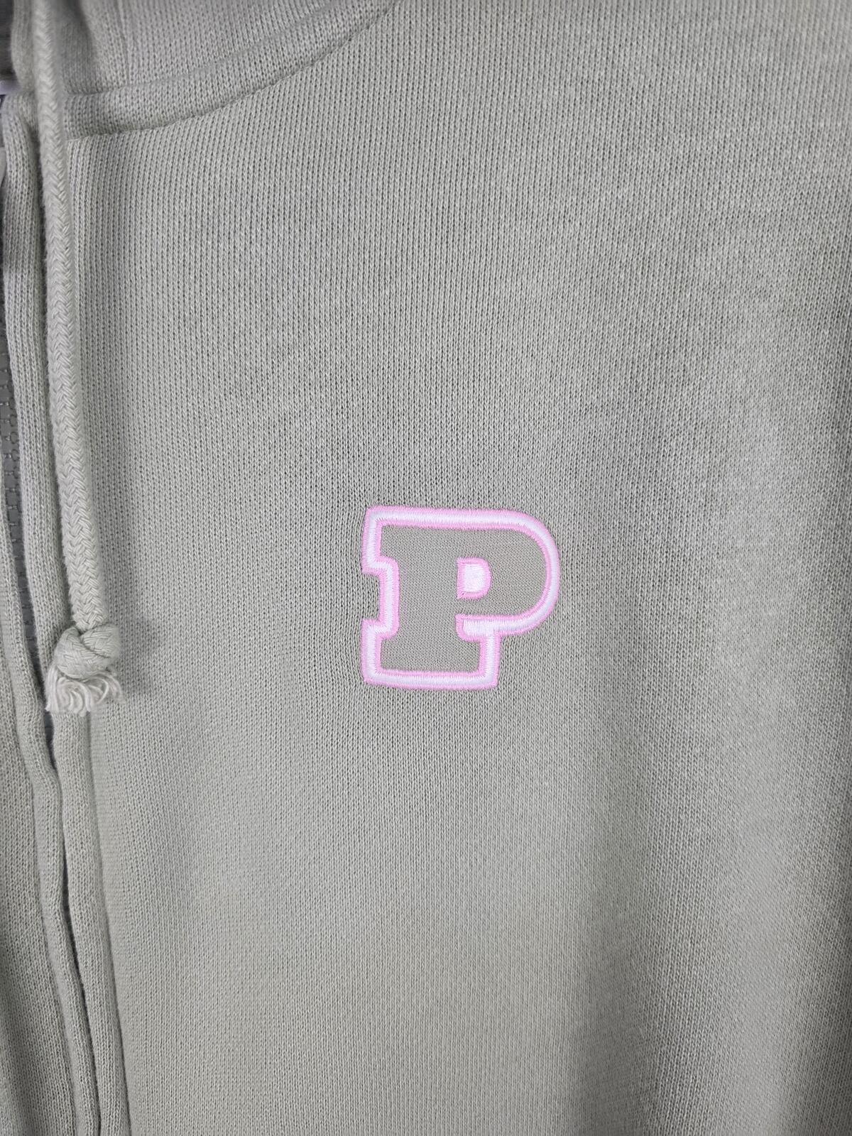 Victorias Secret Pink Logo Full zip sage green hoodie jacket LARGE