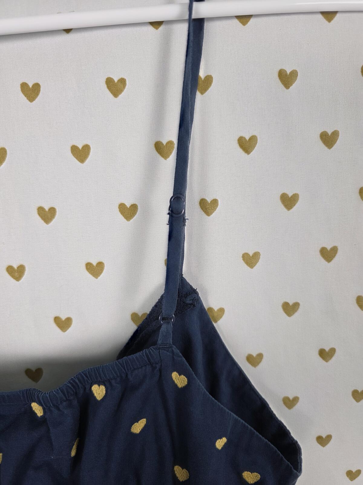 Victorias Secret PINK Embroidered Hearts VINTAGE y2k Cotton Sun Dress Flowy SM