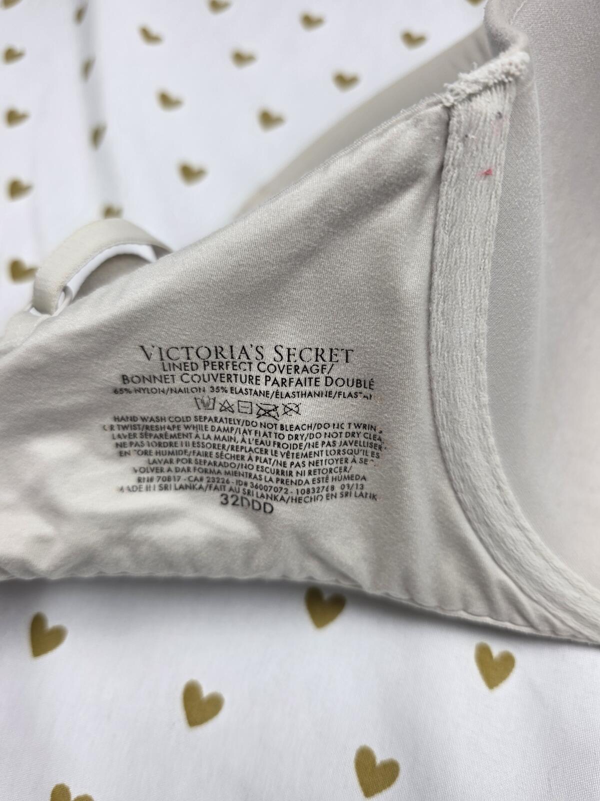Victorias Secret lined Perfect coverage bra 32DDD