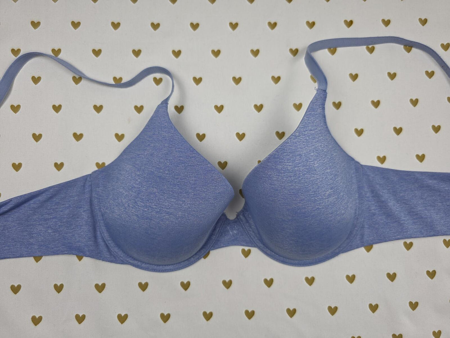 Victorias Secret Uplift Semi Demi Bra 36B Blue Balconette