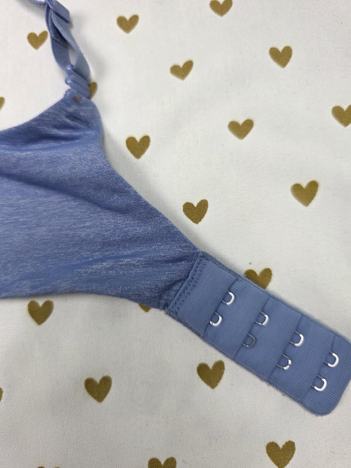 Victorias Secret Uplift Semi Demi Bra 36B Blue Balconette