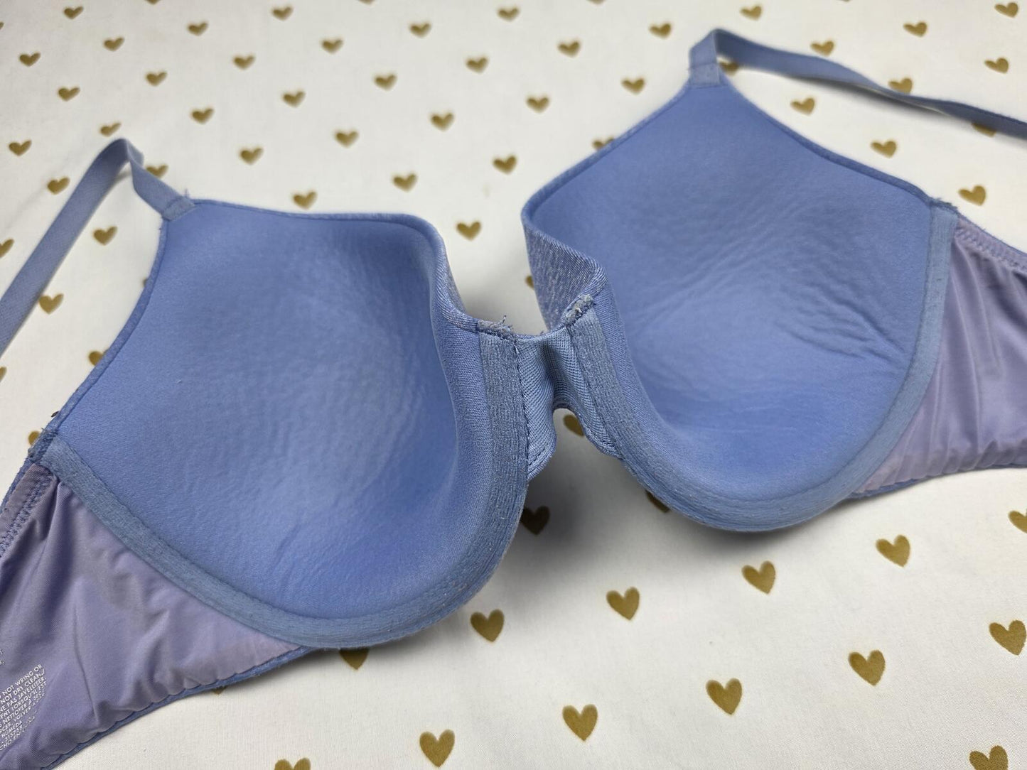 Victorias Secret Uplift Semi Demi Bra 36B Blue Balconette