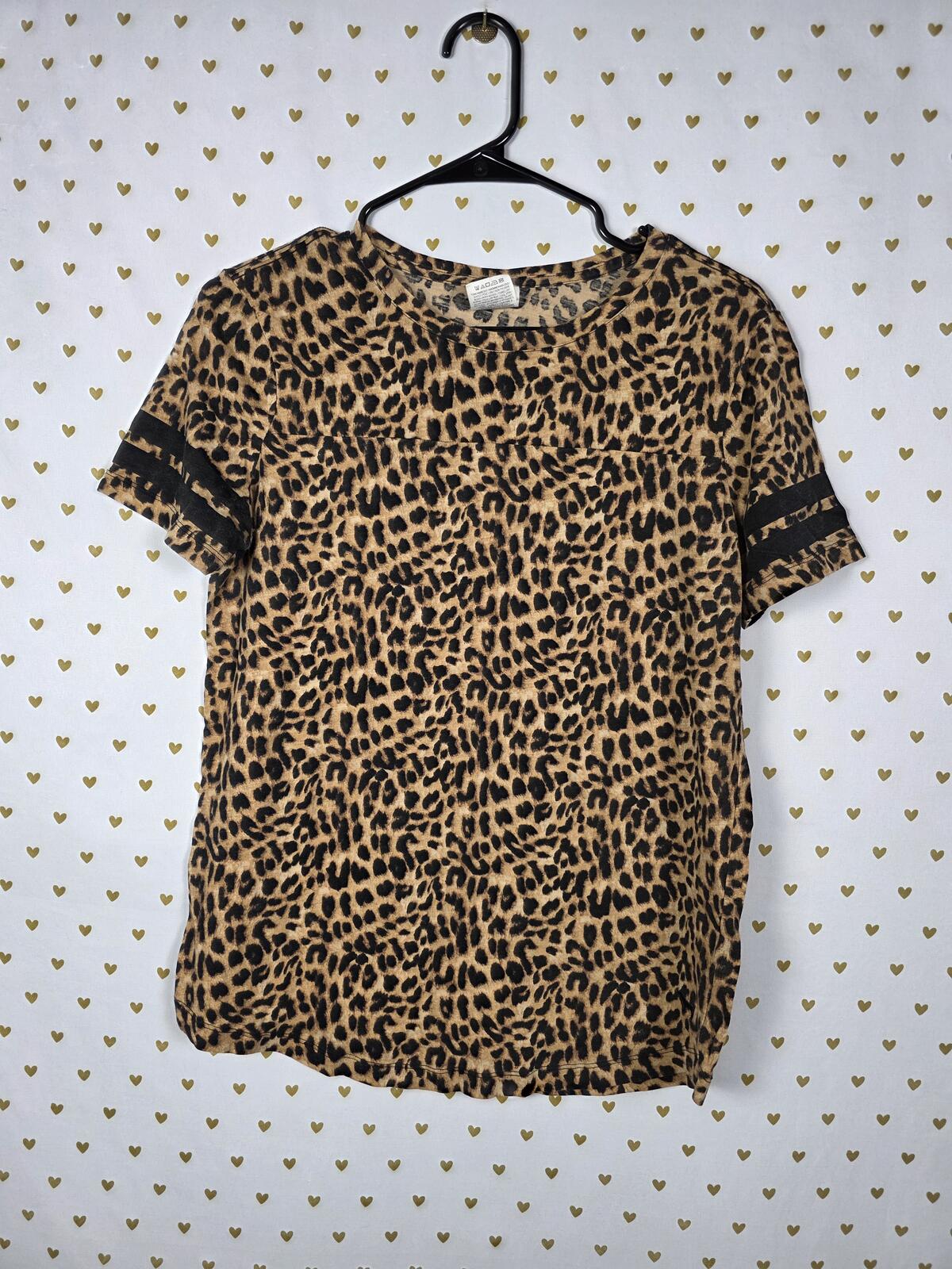 Victorias Secret PINK Cheetah leopard tee shirt MEDIUM