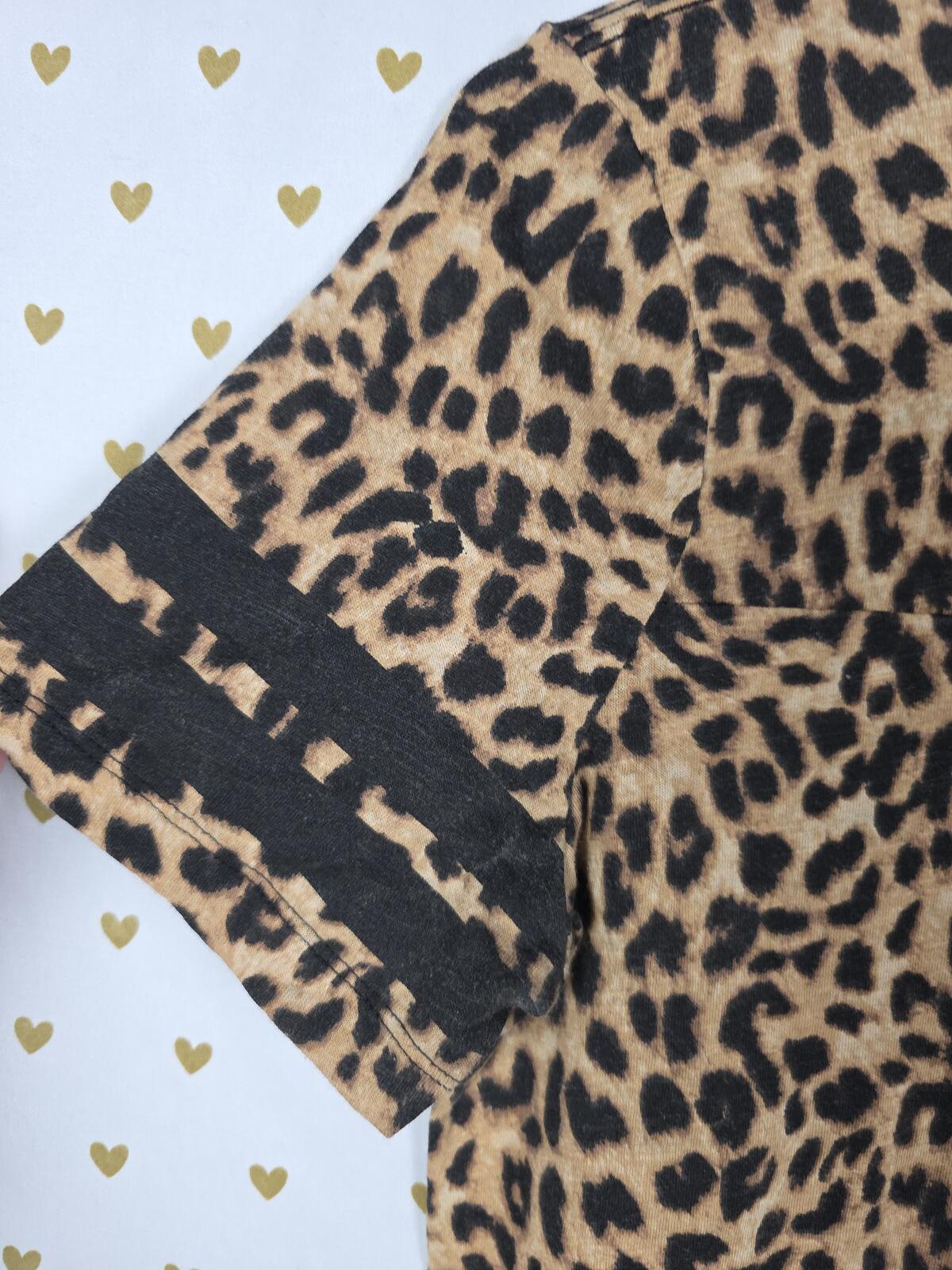 Victorias Secret PINK Cheetah leopard tee shirt MEDIUM