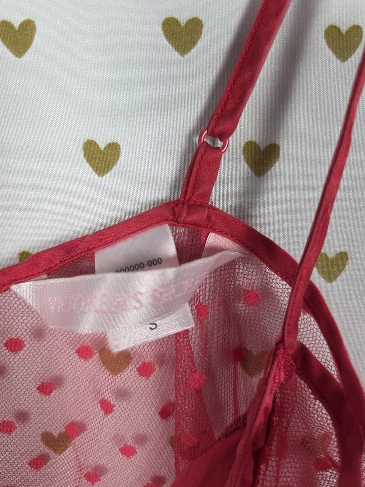 Victorias Secret Milkmaid Babydoll SILK tie front sheer Polka Dot babydoll S y2k