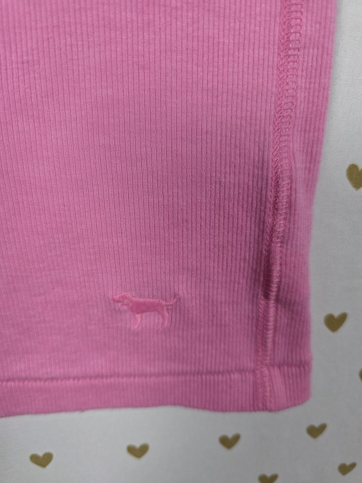 Victorias Secret PINK LIMITED RARE Kiss Me One In a Million TANK XS Ribbed