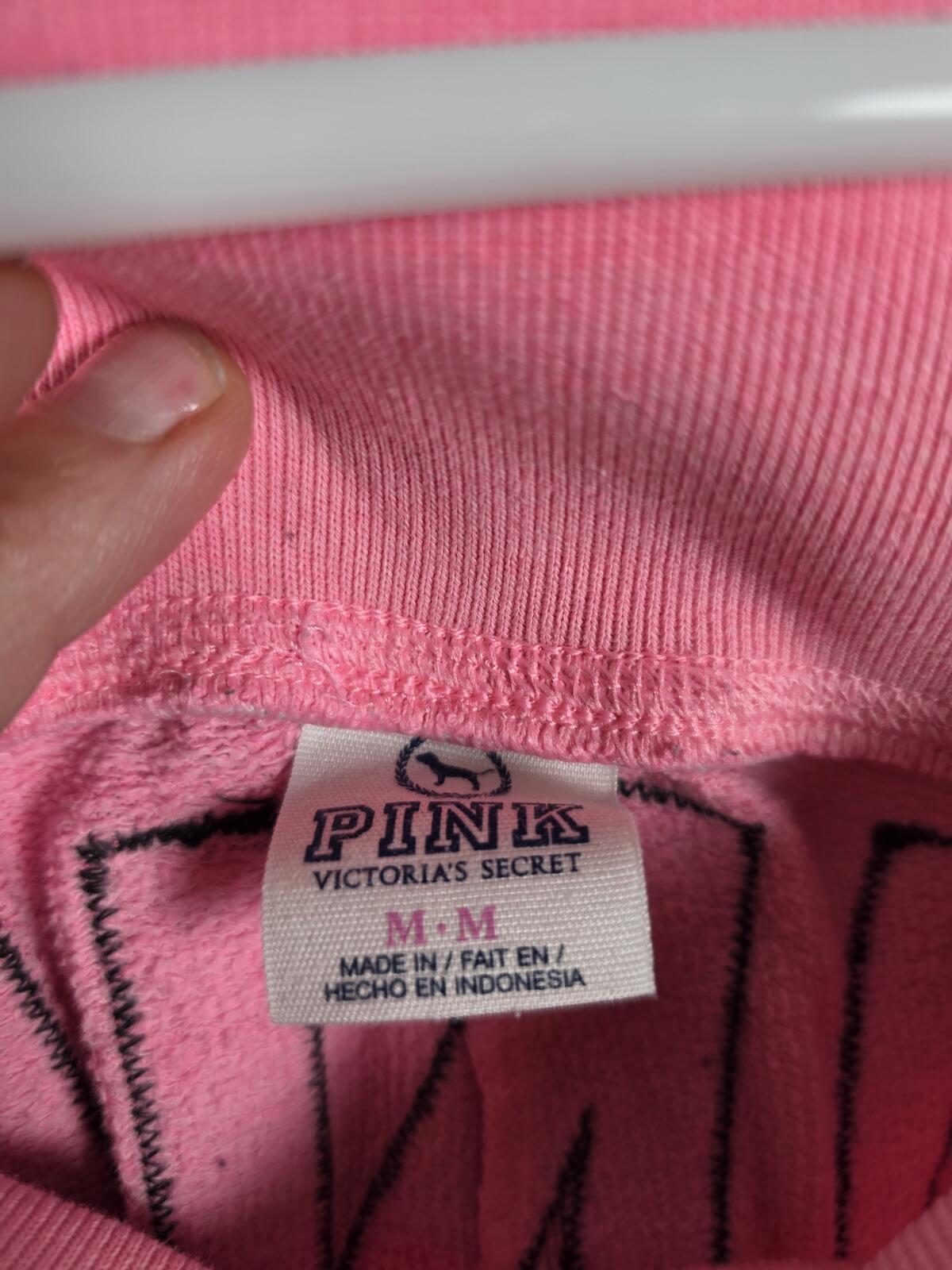 Victorias Secret PINK Vintage Logo butt Sweats Sweatpants MEDIUM Y2k