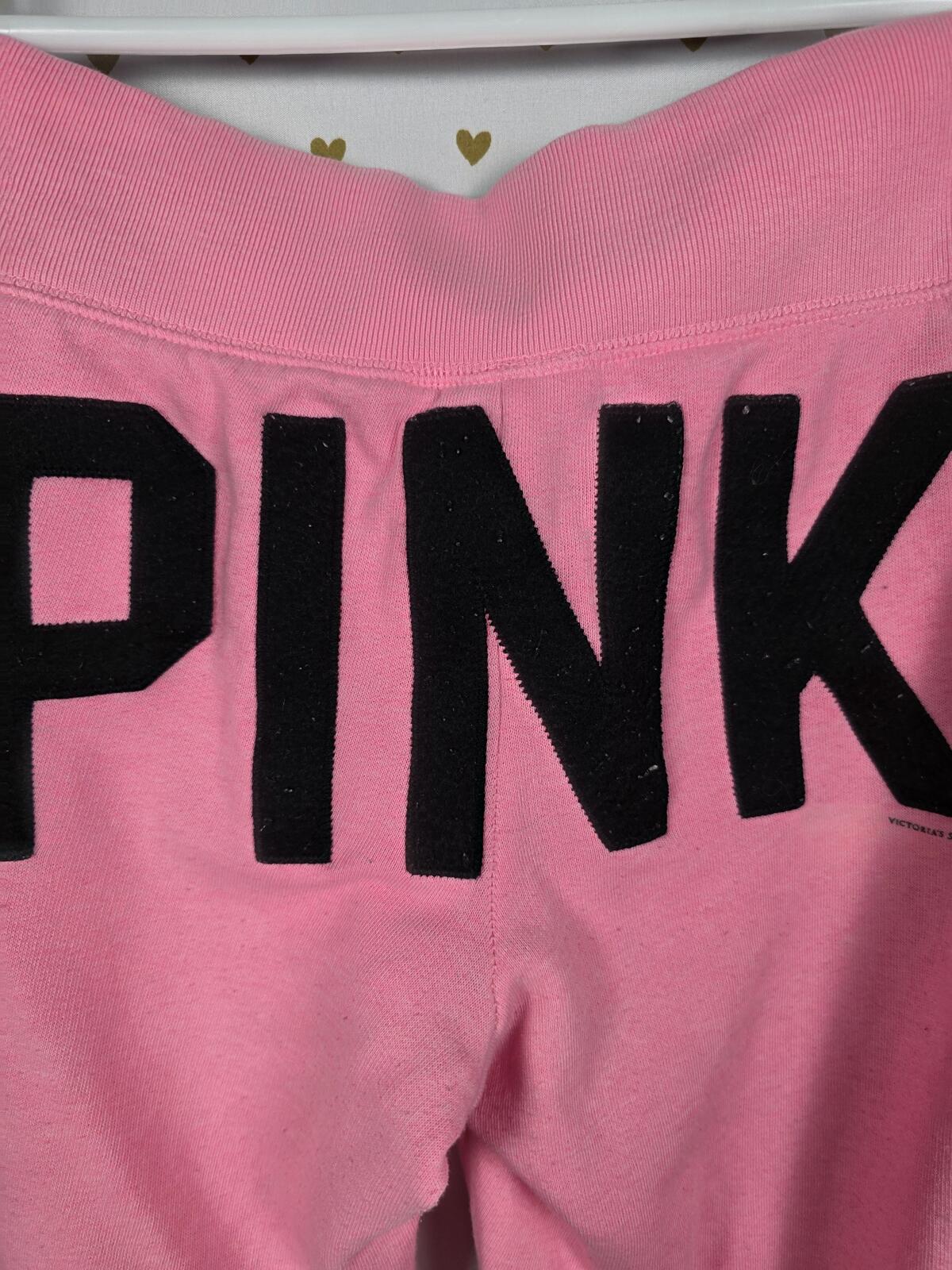 Victorias Secret PINK Vintage Logo butt Sweats Sweatpants MEDIUM Y2k