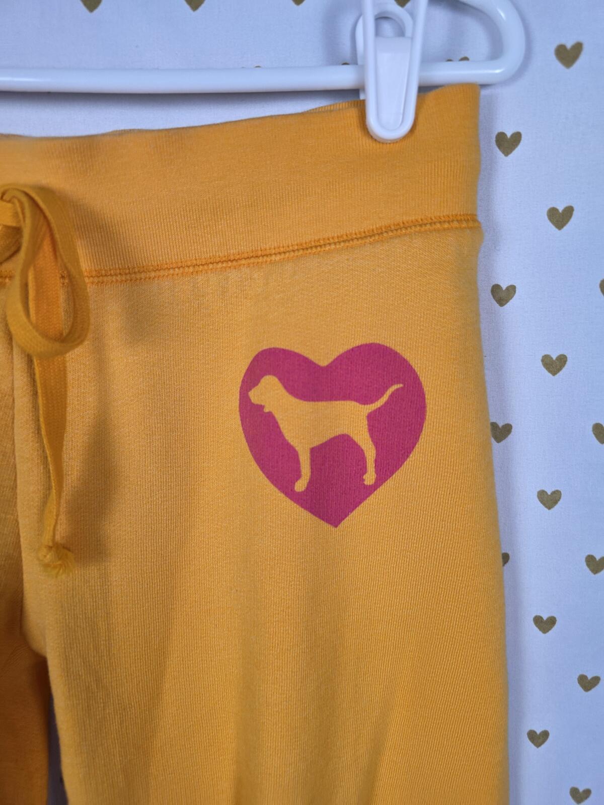 Victorias Secret PINK Love LOGO BUTT Tapered Joggers Sweats vintage Y2k XS