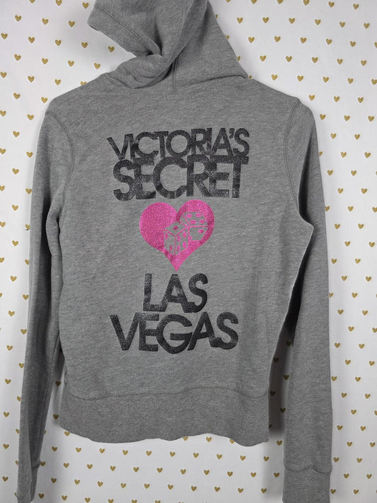 Victorias Secret BLING GLITTERED SUPERMODEL ESSENTIALS Las Vegas Hoodie Jacket S