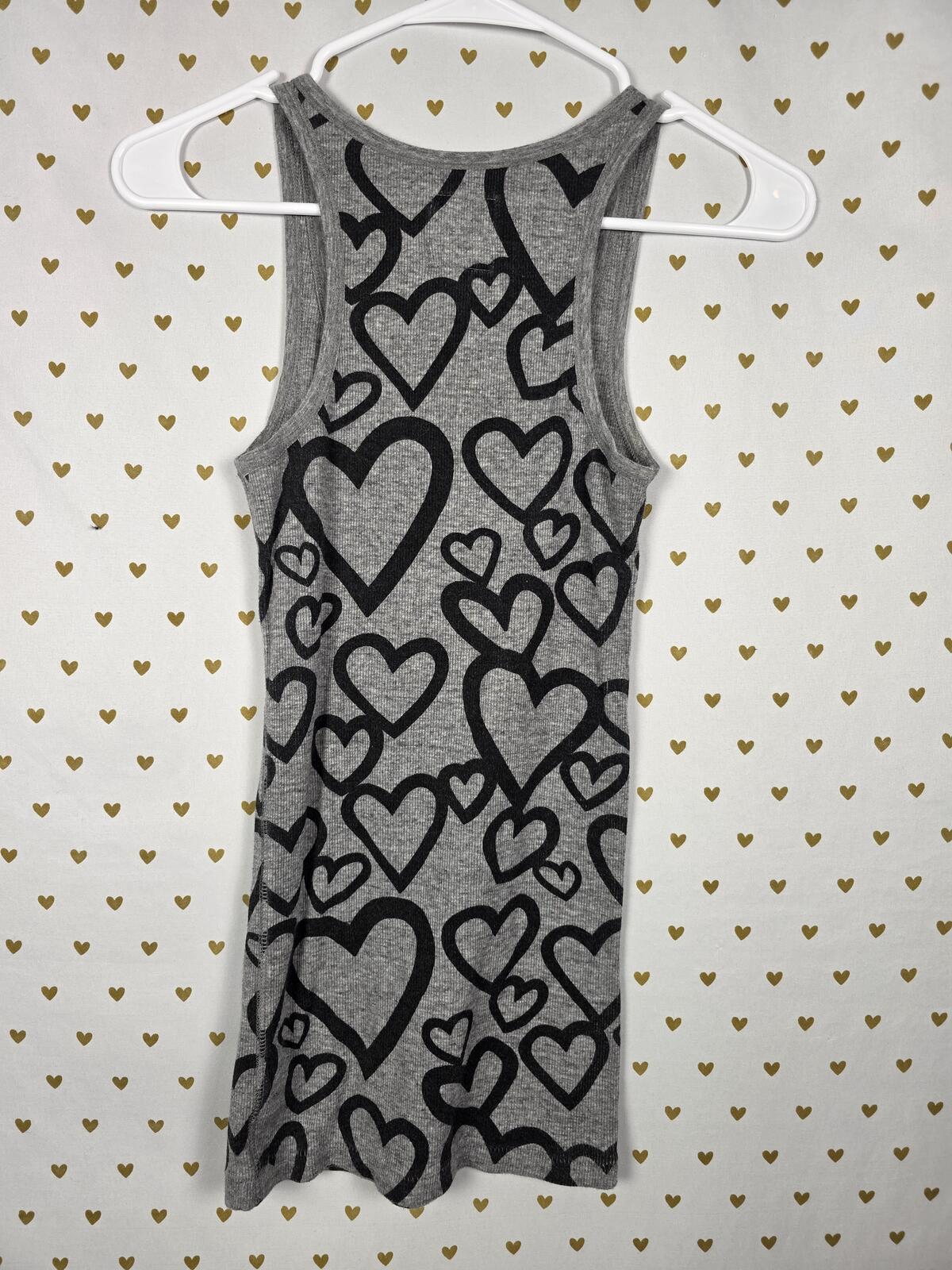 Victorias Secret PINK Vintage Bling HEARTS Rare HTF Studded Tank Top small