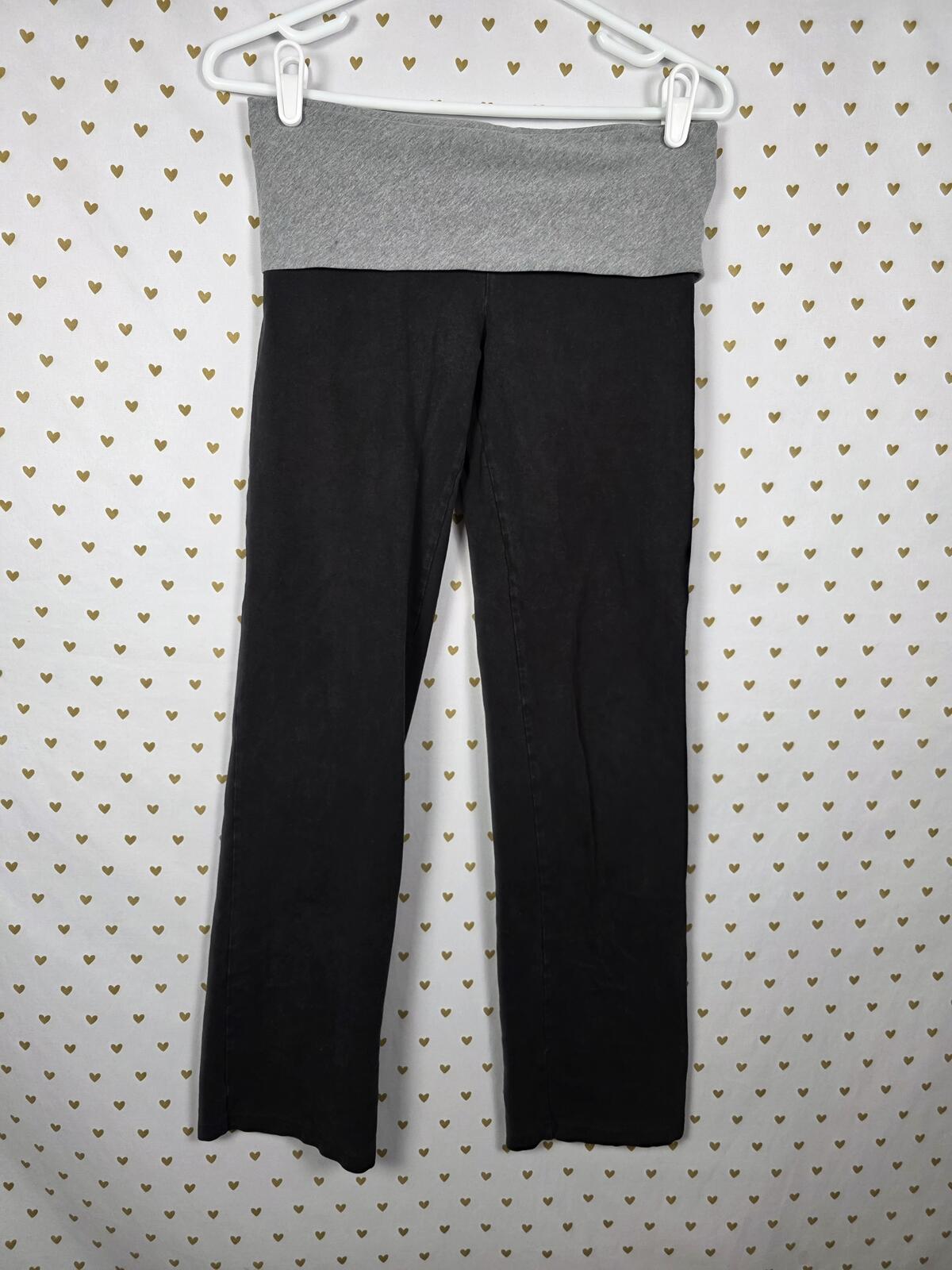 Victorias Secret PINK Vintage University '07 Cotton Foldover Yoga Pants SMALL