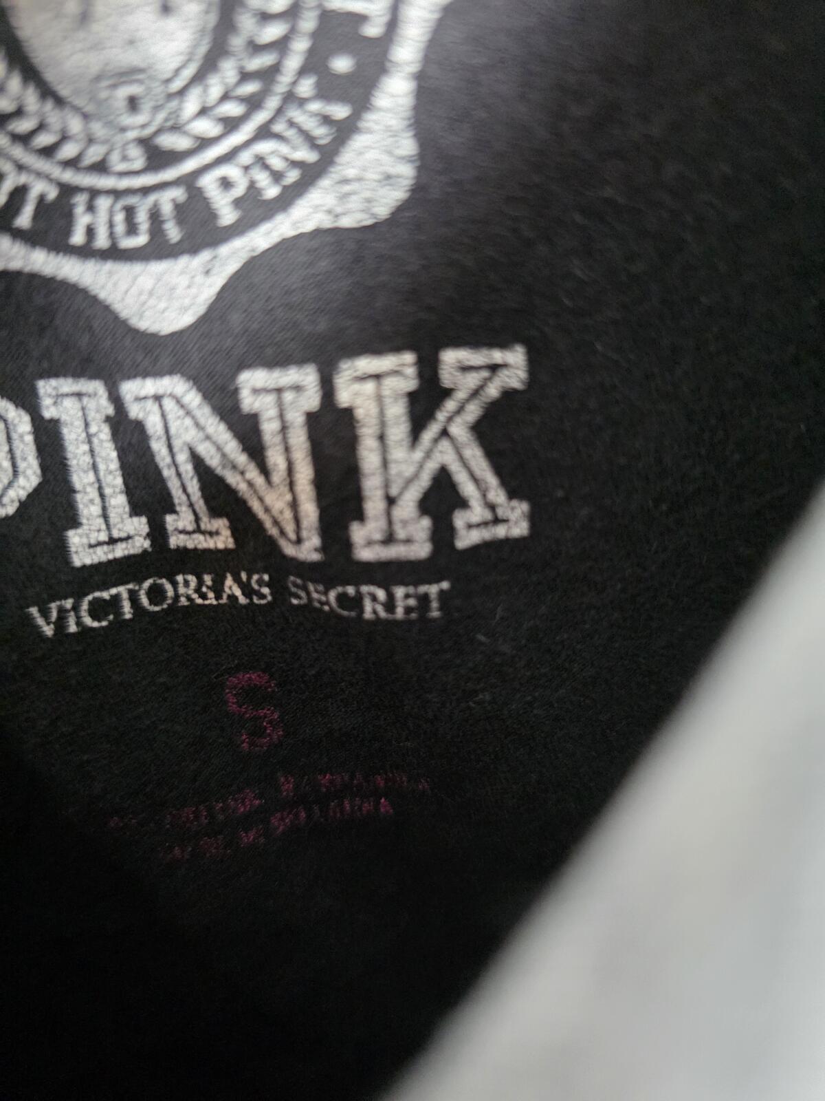 Victorias Secret PINK Vintage University '07 Cotton Foldover Yoga Pants SMALL