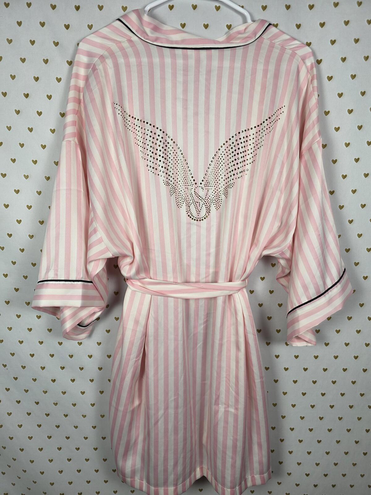 Victorias Secret Satin Silky Limited Edition Fashion Show 2025 Wings ROBE Med L