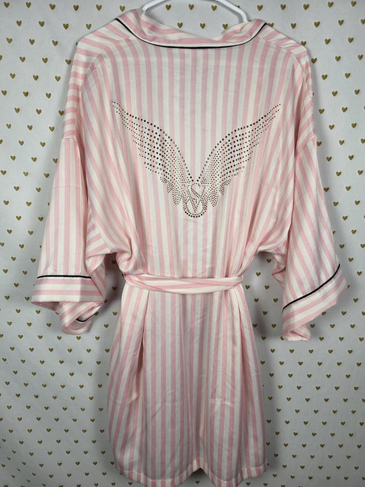 Victorias Secret Satin Silky Limited Edition Fashion Show 2025 Wings ROBE Med L