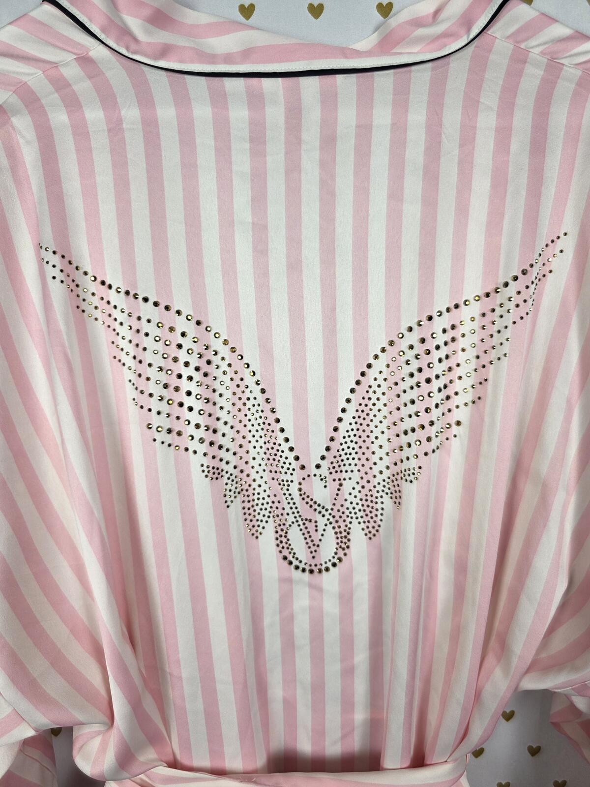 Victorias Secret Satin Silky Limited Edition Fashion Show 2025 Wings ROBE Med L
