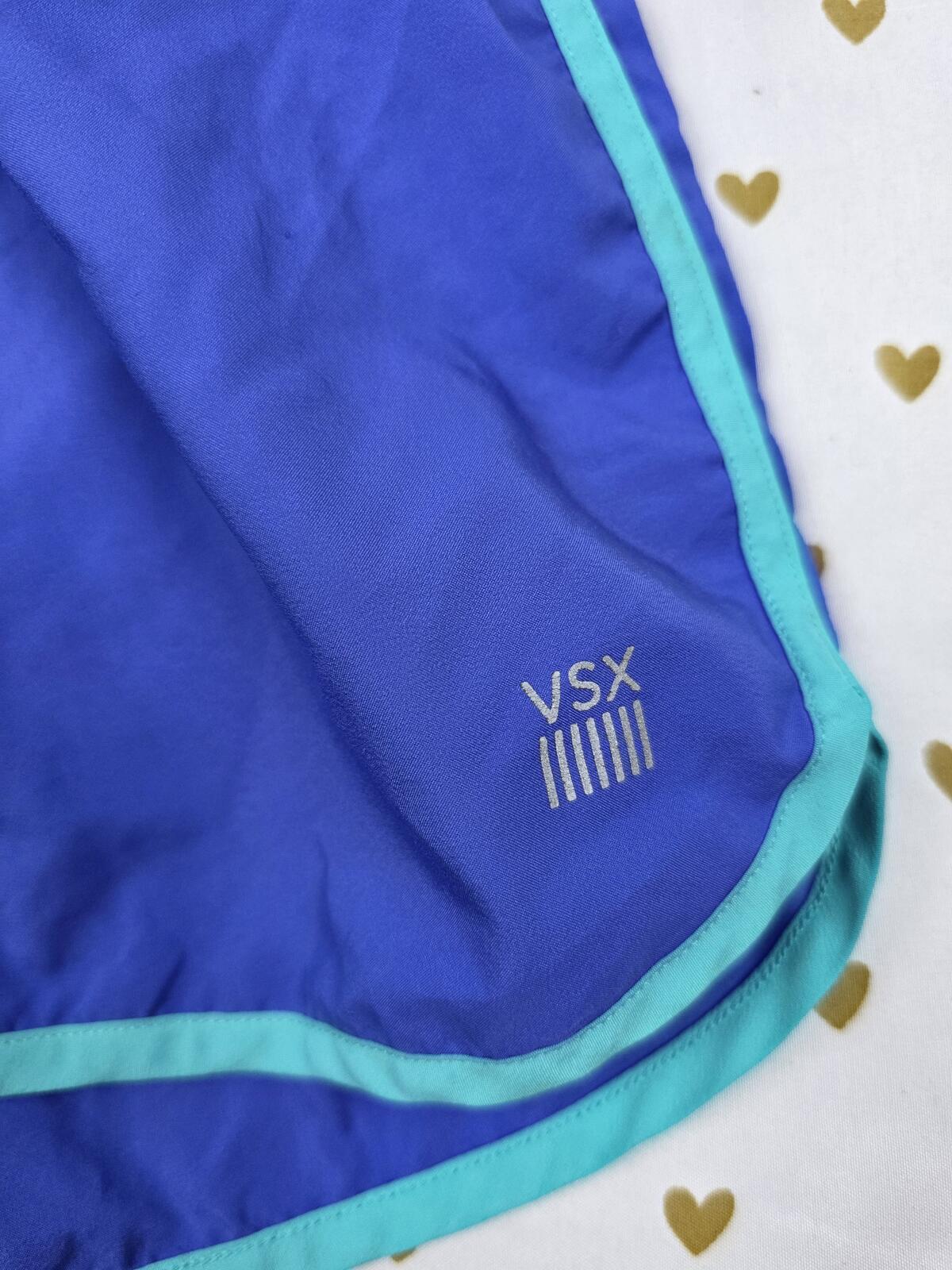 Victorias Secret VSX Blue LIned Sport Running Athletic Shorts Medium