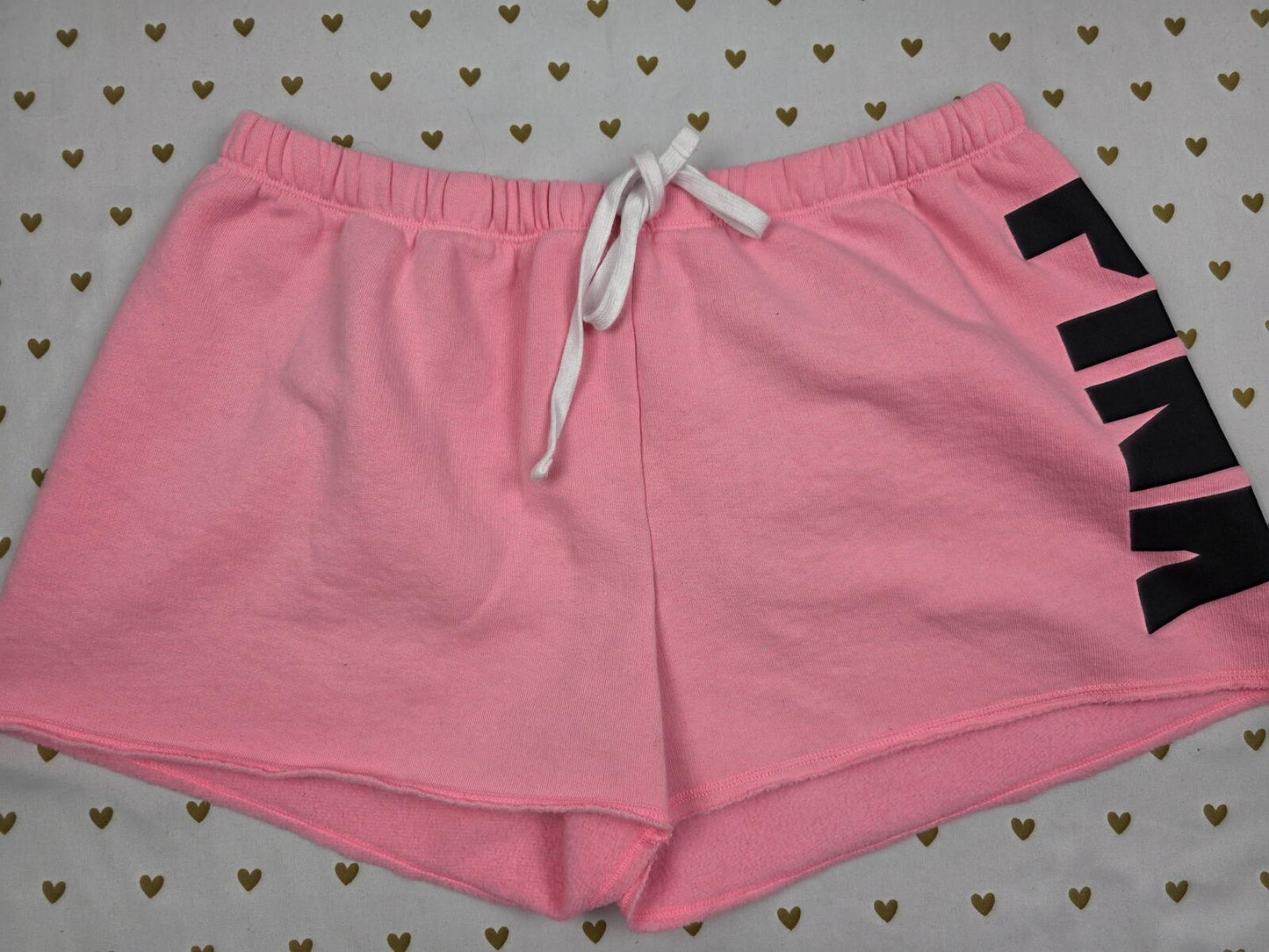 Victorias Secret PINK Neon Logo Sweat Shorts Joggers MEDIUM