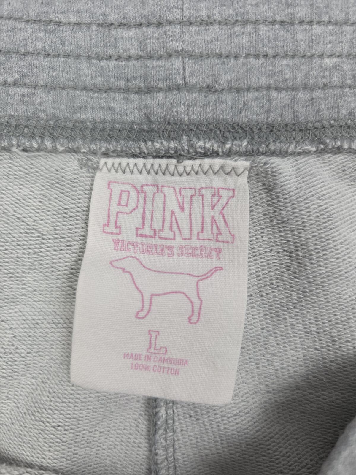 Victorias Secret PINK Vintage Grey y2k Team Booty Shorts LARGE