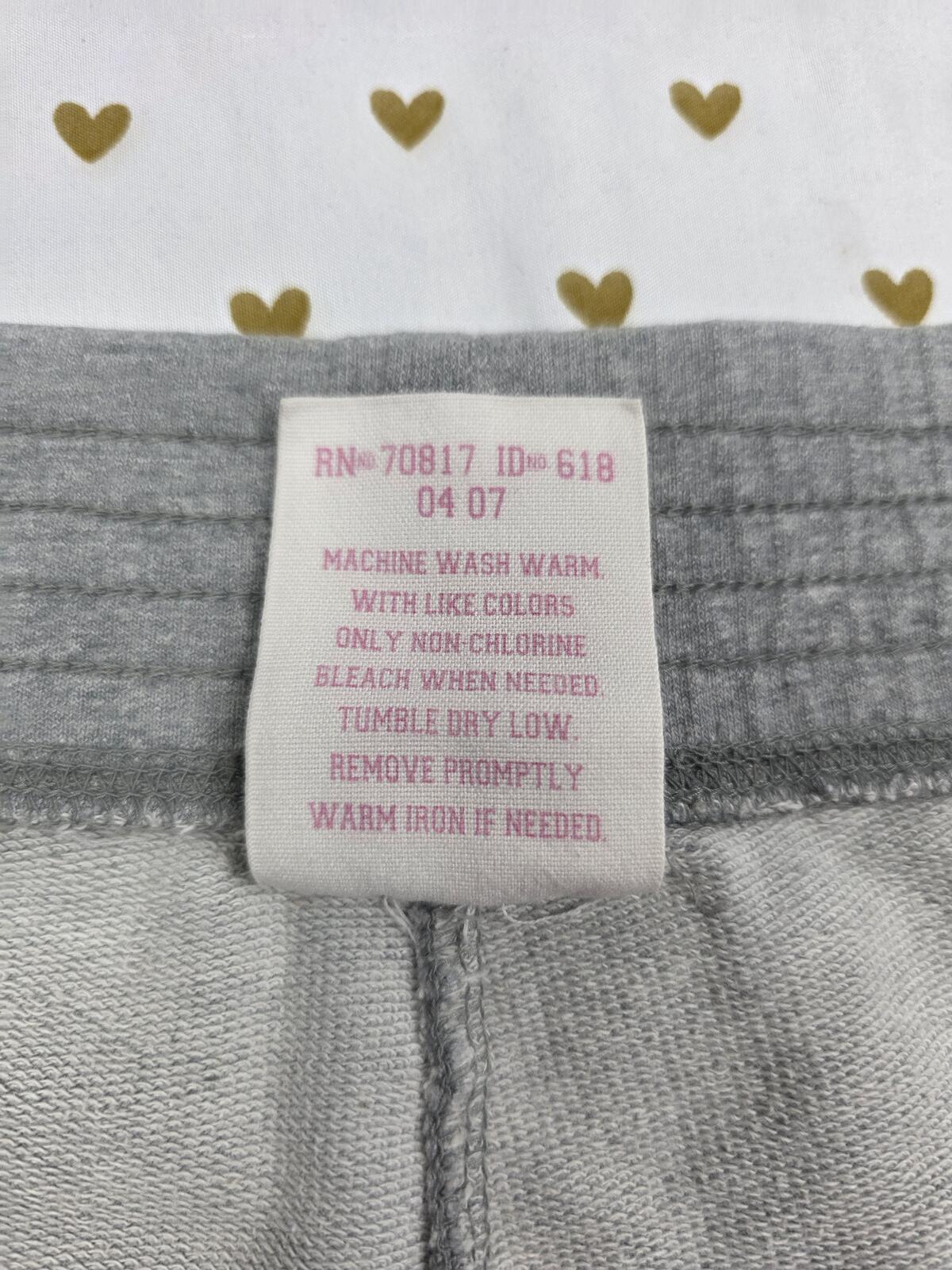 Victorias Secret PINK Vintage Grey y2k Team Booty Shorts LARGE