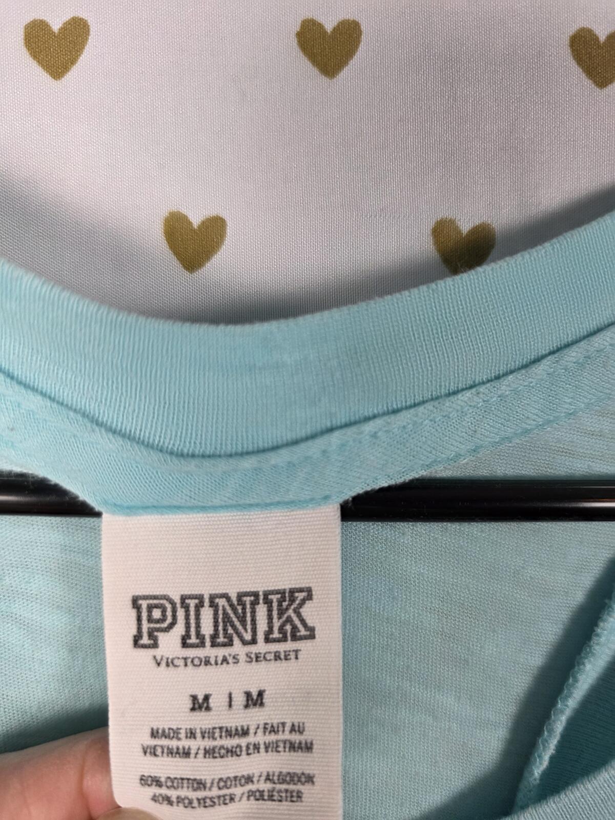 Victorias Secret PINK colorblock bling sequined tank top medium